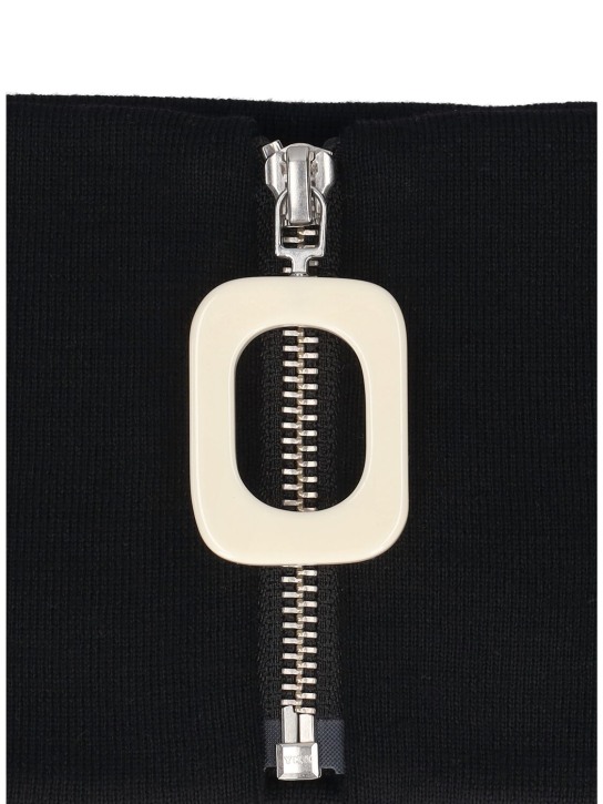 JW Anderson: Scalda collo in maglia di lana con zip - men_2 | Luisa Via Roma