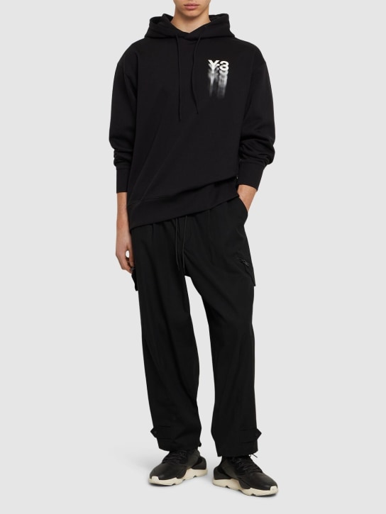 Y-3: Workwear パンツ - ブラック - men_1 | Luisa Via Roma