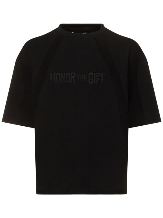 Honor the Gift: T-Shirt aus Baumwolle „A-Spring“ - Schwarz - men_0 | Luisa Via Roma