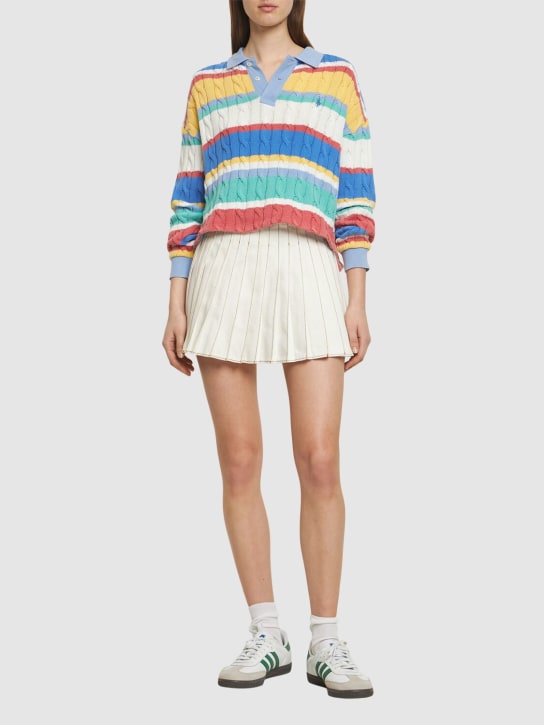 Polo Ralph Lauren: Polo striped long sleeve sweater - Renkli - women_1 | Luisa Via Roma