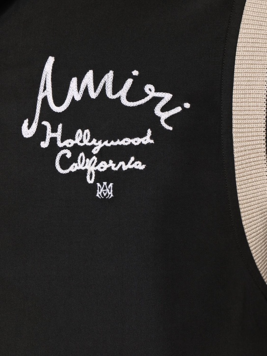 Amiri: Hollywood varsity shirt - Black - men_4 | Luisa Via Roma