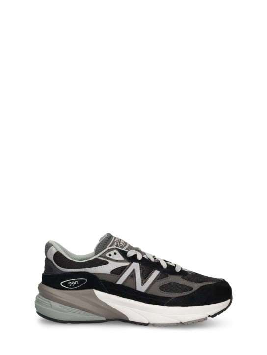 New Balance: 990 v6皮革&网眼运动鞋 - kids-boys_0 | Luisa Via Roma