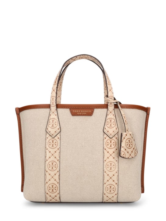 Tory Burch: Small Perry キャンバストートバッグ - ニュークリーム - women_0 | Luisa Via Roma