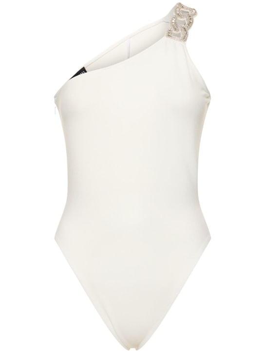 David Koma: Crystal chain one shoulder bodysuit - women_0 | Luisa Via Roma