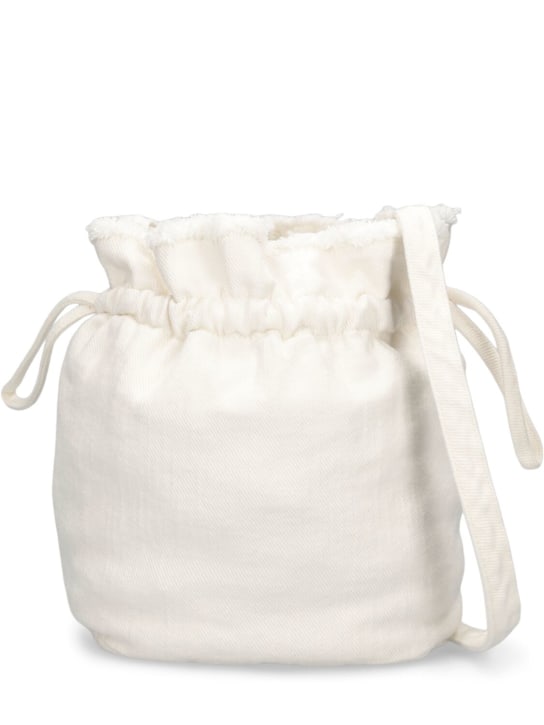 Il Gufo: Cotton shoulder bag - Beyaz/Kırmızı - kids-girls_0 | Luisa Via Roma