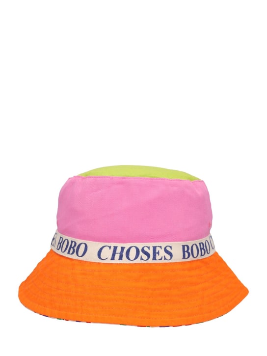 Bobo Choses: 프린트 코튼 버킷 모자 - 멀티컬러 - kids-girls_0 | Luisa Via Roma