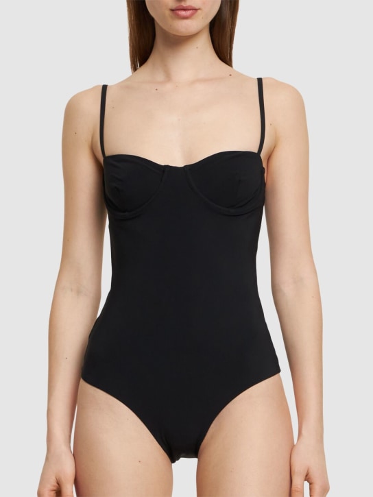 Toteme: Bra one piece swimsuit - Black - women_1 | Luisa Via Roma