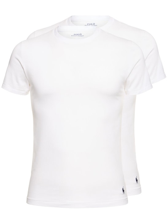 Polo Ralph Lauren: Pack of 2 jersey short sleeve t-shirts - Beyaz - men_0 | Luisa Via Roma