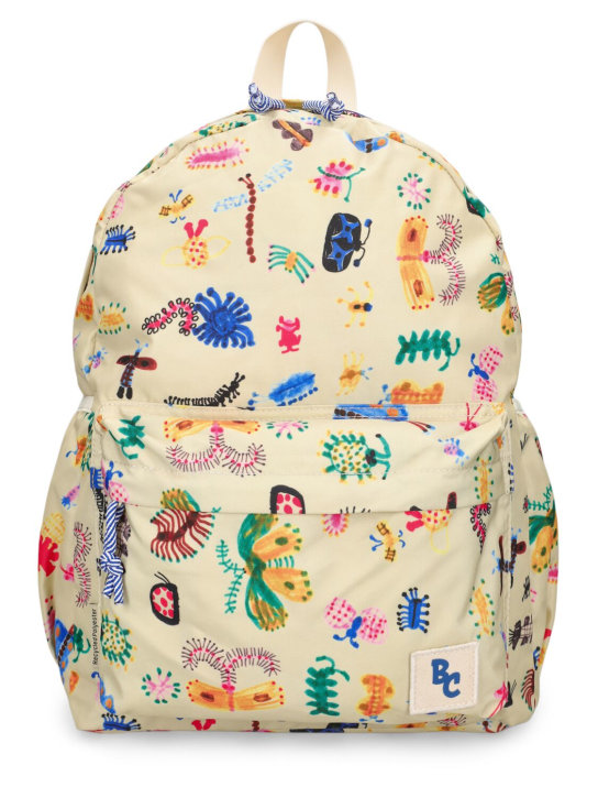 Bobo Choses: Printed recycled poly backpack - White - kids-girls_0 | Luisa Via Roma