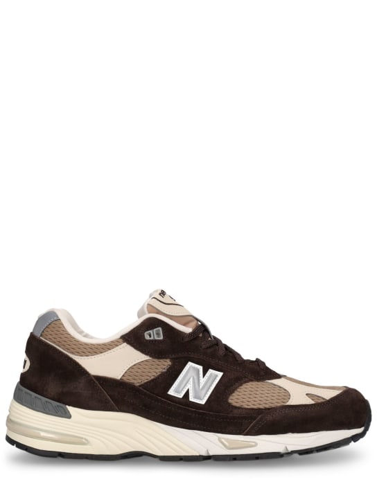 New Balance: 991 Made in UK sneakers - Brown - men_0 | Luisa Via Roma