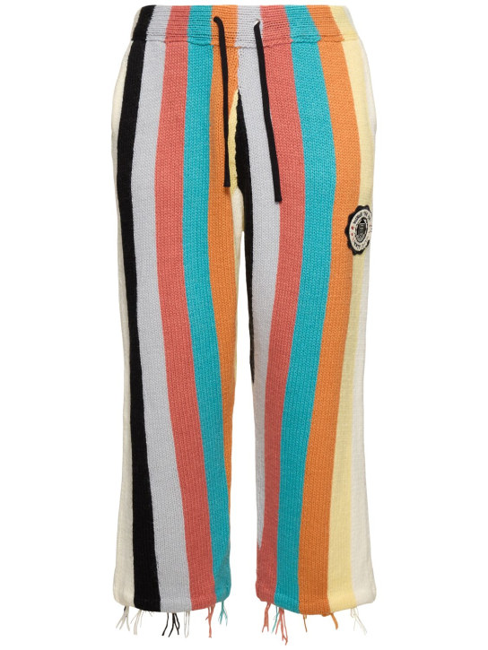 Honor the Gift: Heritage ankle knit pants - Multicolor - men_0 | Luisa Via Roma