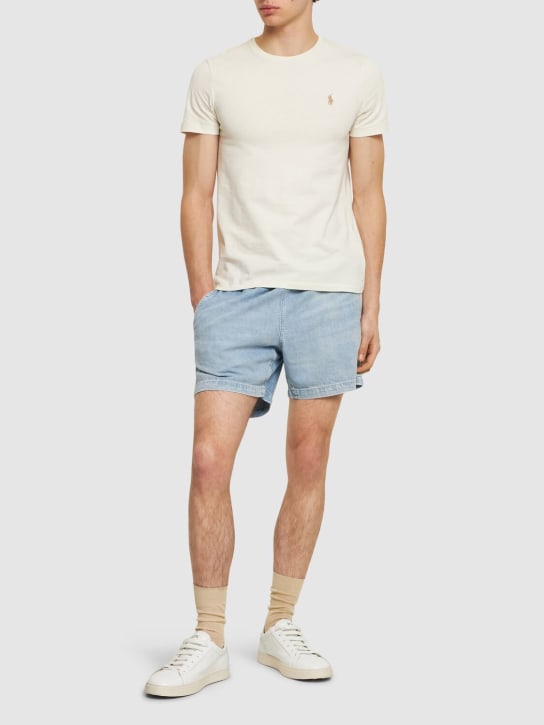 Polo Ralph Lauren: 5 pocket denim shorts - Lathan - men_1 | Luisa Via Roma