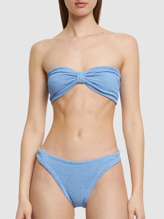 Hunza G: Trägerloser Bikini „Jean“ - Blau - women_1 | Luisa Via Roma