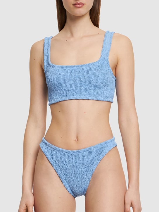 Hunza G: Xandra bikini set - Blue - women_1 | Luisa Via Roma