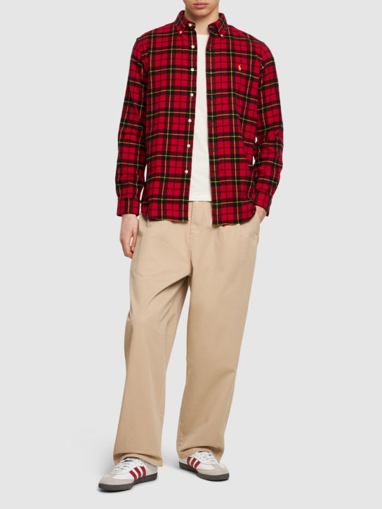 Polo Ralph Lauren: Flannel shirt - Kırmızı/Siyah - men_1 | Luisa Via Roma