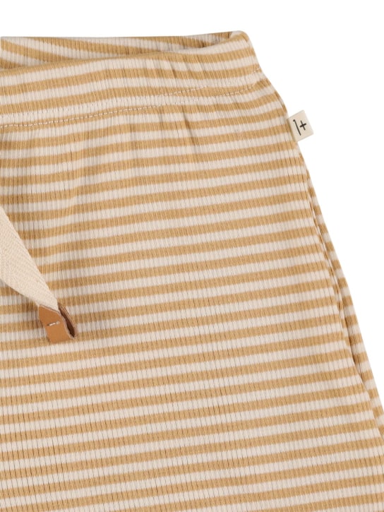 1 + IN THE FAMILY: Cotton jersey shorts - Beige - kids-girls_1 | Luisa Via Roma