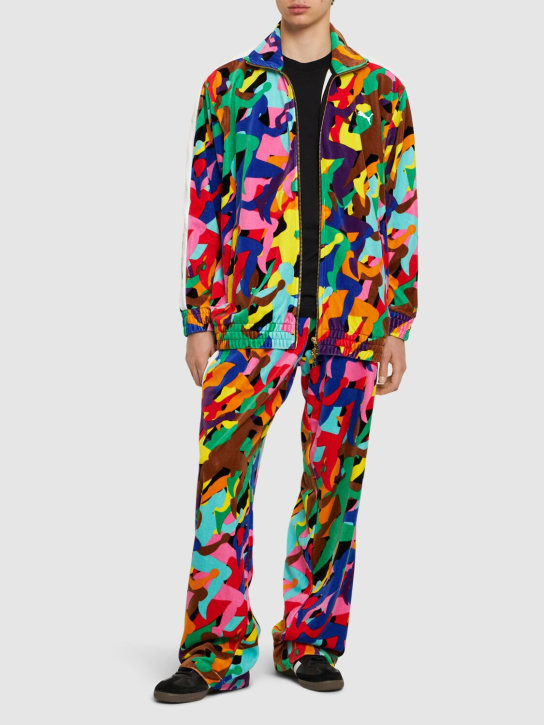PUMA: Pantaloni T7 in velour - Multicolore - men_1 | Luisa Via Roma