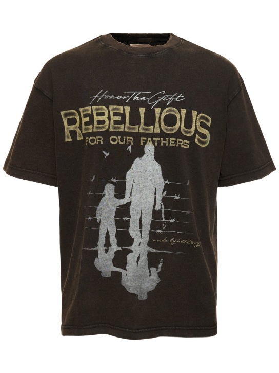Honor the Gift: Rebellious for Our Fathers Tシャツ - ブラック - men_0 | Luisa Via Roma
