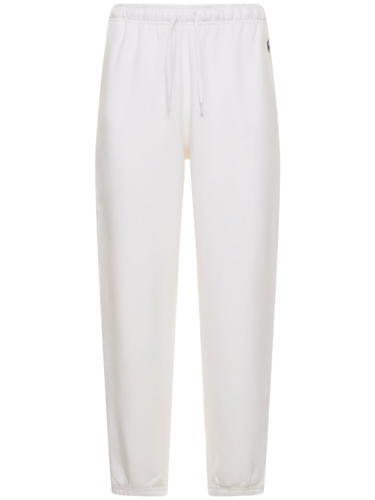 Polo Ralph Lauren: Logo jersey sweatpants - Beyaz - women_0 | Luisa Via Roma