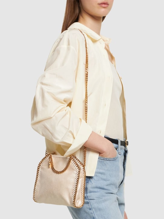 Stella McCartney: Tiny Eco Shiny Dotted faux leather bag - women_1 | Luisa Via Roma