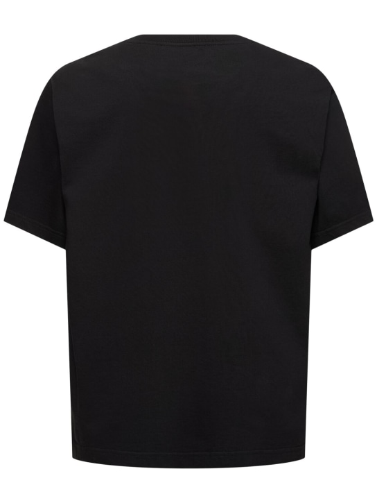 Dolce&Gabbana: Jersey crewneck t-shirt - Black - men_4 | Luisa Via Roma