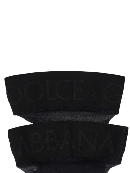 Dolce&Gabbana: 나일론 스타킹 - 블랙 - women_1 | Luisa Via Roma