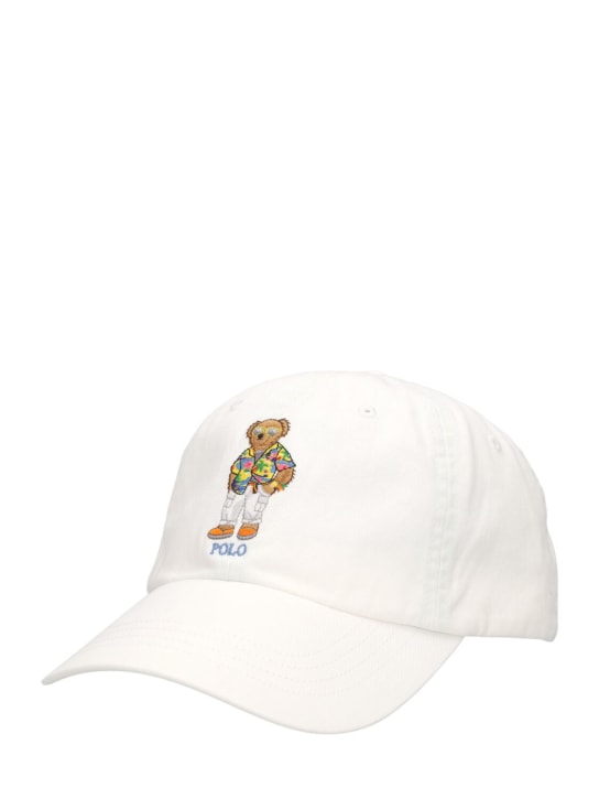 Polo Ralph Lauren: Bear cotton chino hat - White - men_1 | Luisa Via Roma