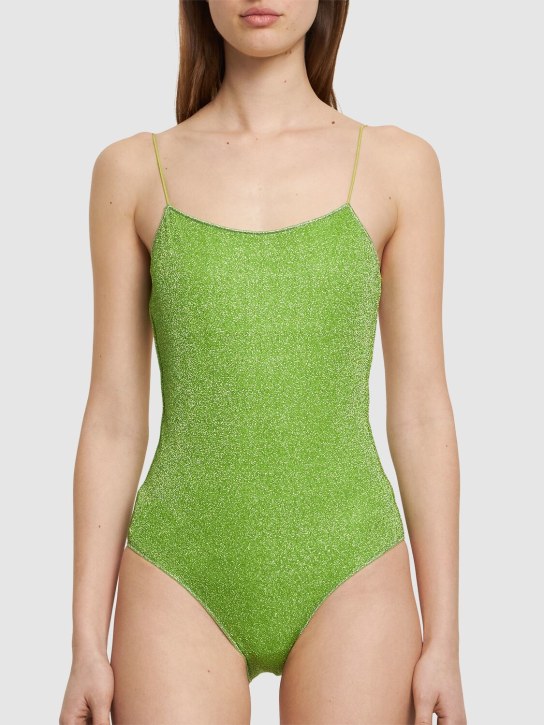 Oséree Swimwear: Lumière one piece swimsuit - Yeşil - women_1 | Luisa Via Roma