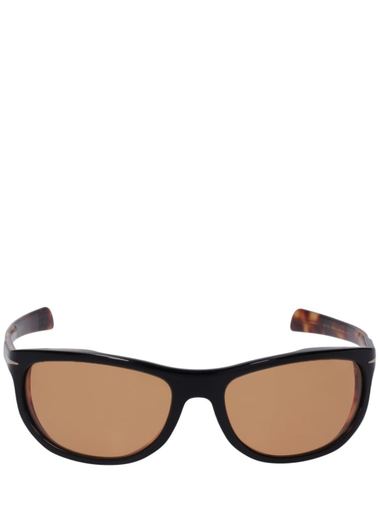 DB Eyewear by David Beckham: Runde Sonnenbrille aus Acetat „DB“ - Black/Havana - men_0 | Luisa Via Roma