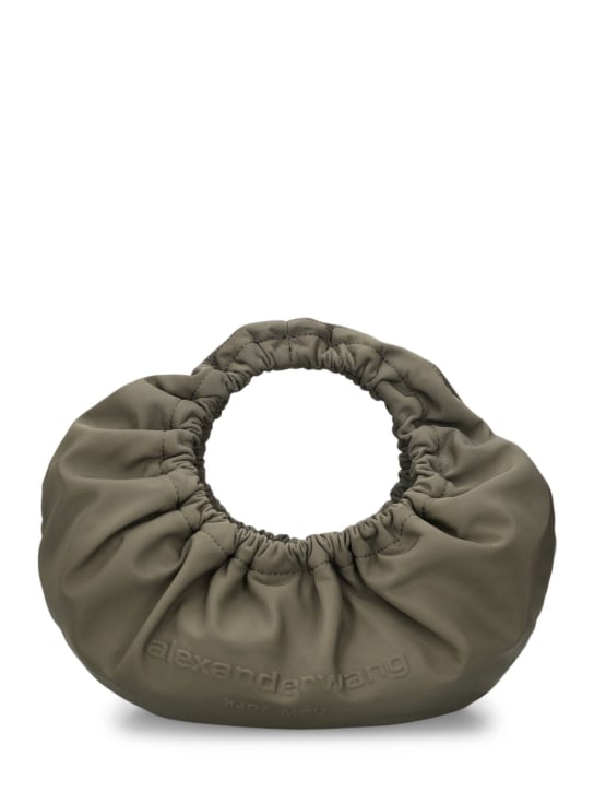 Alexander Wang: Small Crescent nylon twill bag - Army Green - women_0 | Luisa Via Roma