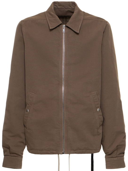 Rick Owens DRKSHDW: Zipfront JKT cotton jacket - men_0 | Luisa Via Roma
