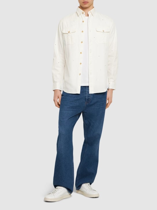 Polo Ralph Lauren: Camisa de algodón - Blanco - men_1 | Luisa Via Roma