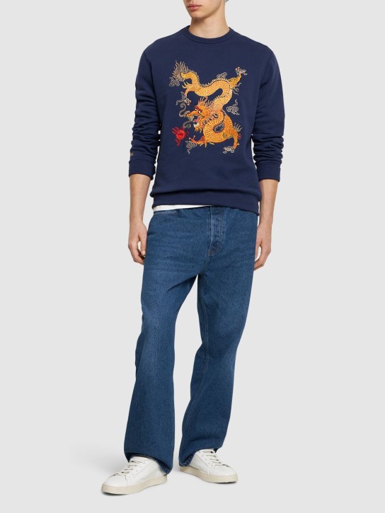 Polo Ralph Lauren: Besticktes Sweatshirt - Dunkler Kobalt - men_1 | Luisa Via Roma
