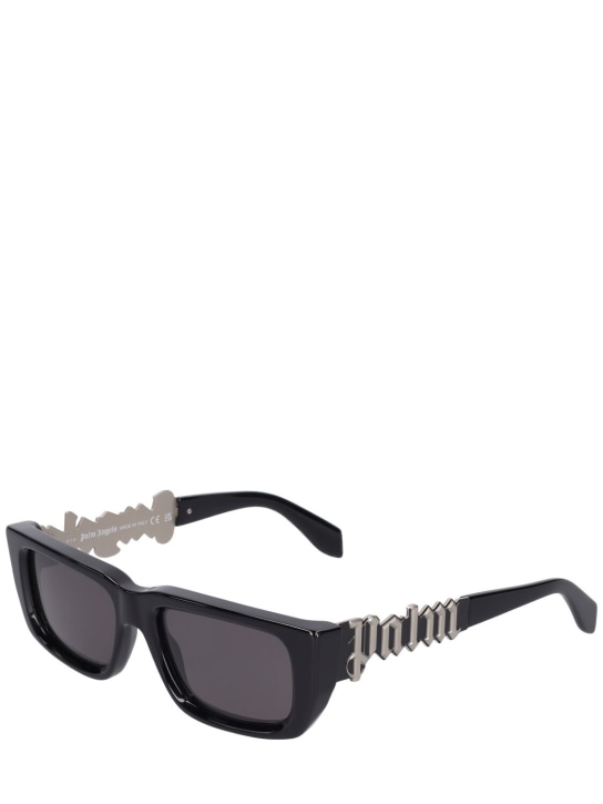 Palm Angels: Milford acetate sunglasses - Black - men_1 | Luisa Via Roma