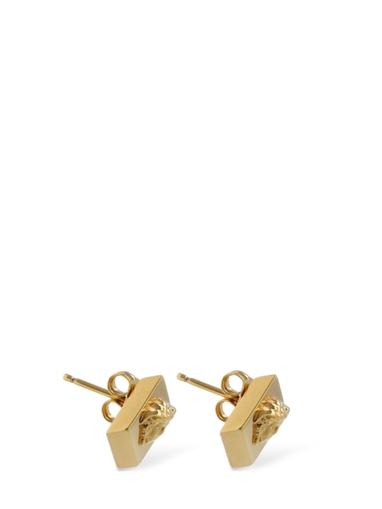 Versace: Mosaic stud earrings - Gold - women_1 | Luisa Via Roma
