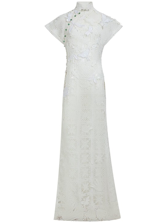 MITHRIDATE: Qipao lace long dress - women_0 | Luisa Via Roma
