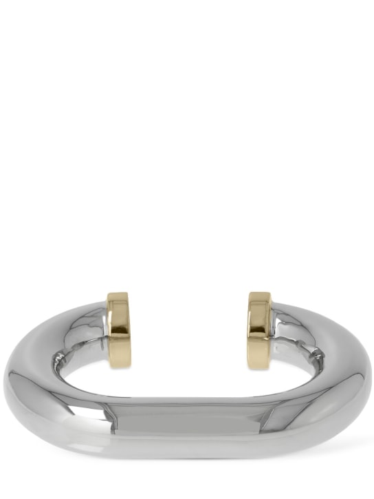 Rabanne: XL link cuff bracelet - Silver - women_0 | Luisa Via Roma