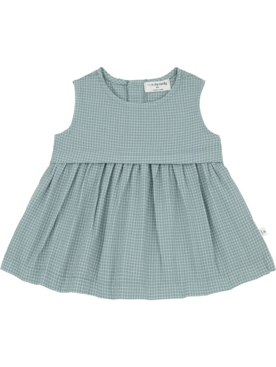 1 + IN THE FAMILY: Cotton seersucker dress - Light Blue - kids-girls_0 | Luisa Via Roma
