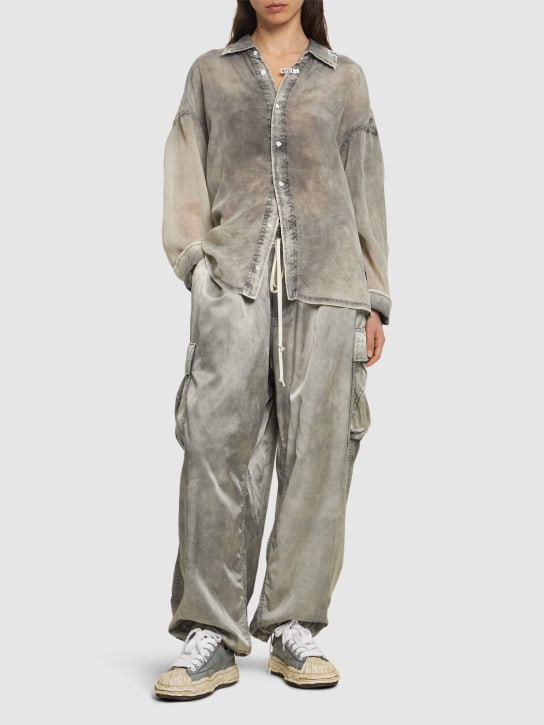 Mihara Yasuhiro: Cargo pants - Grey - women_1 | Luisa Via Roma