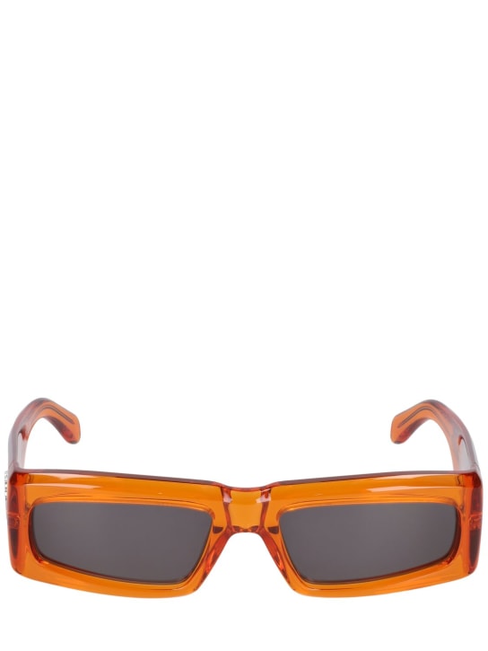 Palm Angels: Gafas de sol de acetato - Naranja - women_0 | Luisa Via Roma