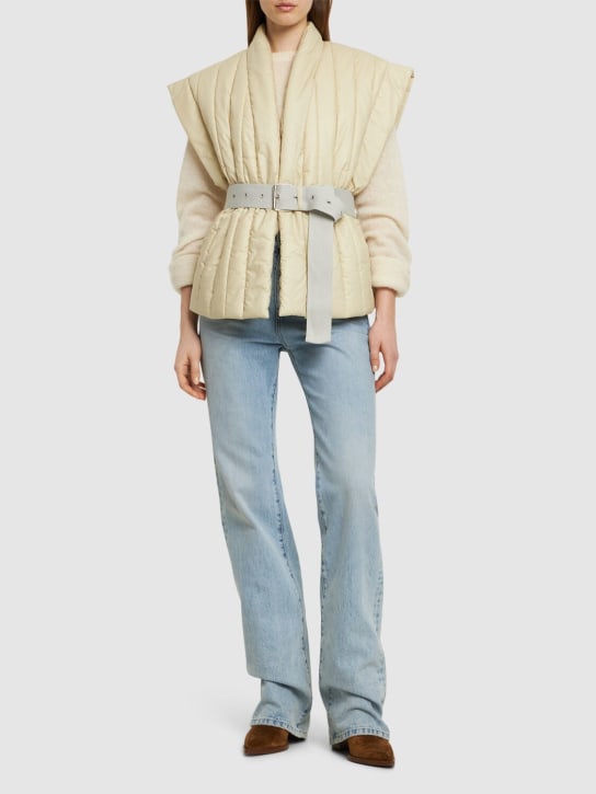Isabel Marant: Ajali quilted cotton jacket - Ecru - women_1 | Luisa Via Roma