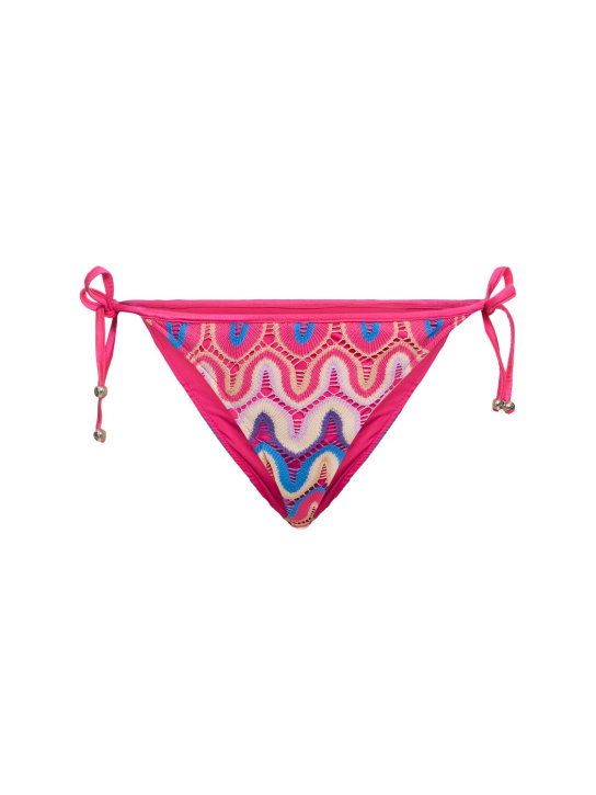 Patbo: Gehäkelte Bikinihose - Pink/Multi - women_0 | Luisa Via Roma