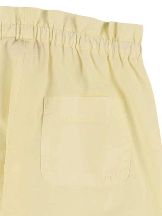 Bonpoint: Pantalones de popelina de algodón - Amarillo - kids-girls_1 | Luisa Via Roma