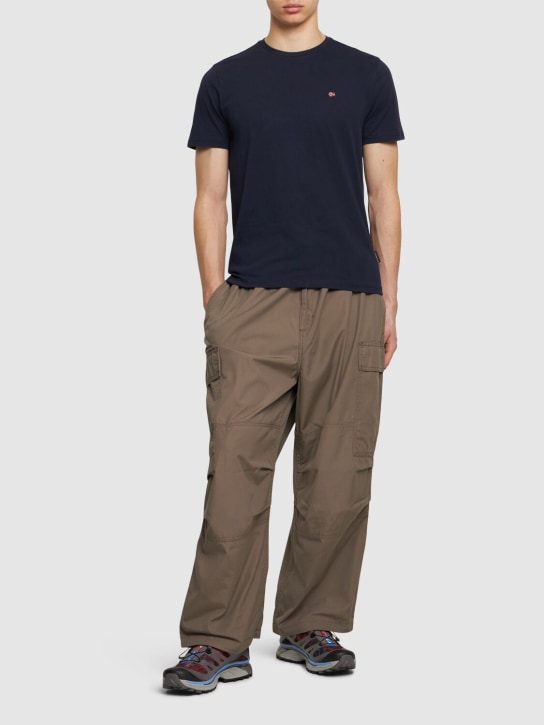 Napapijri: Salis cotton short sleeve t-shirt - men_1 | Luisa Via Roma