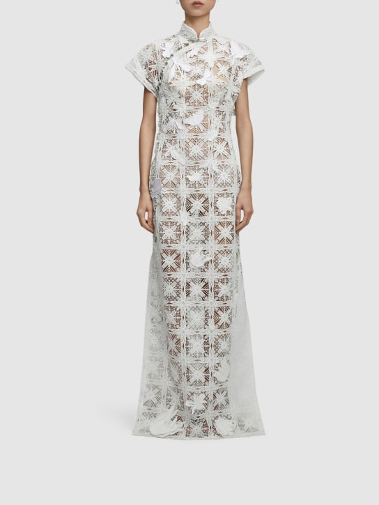 MITHRIDATE: Qipao lace long dress - women_1 | Luisa Via Roma