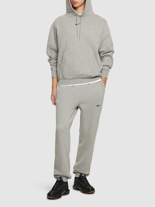 Nike: Nocta Fleece hoodie - Grey/Silver - men_1 | Luisa Via Roma