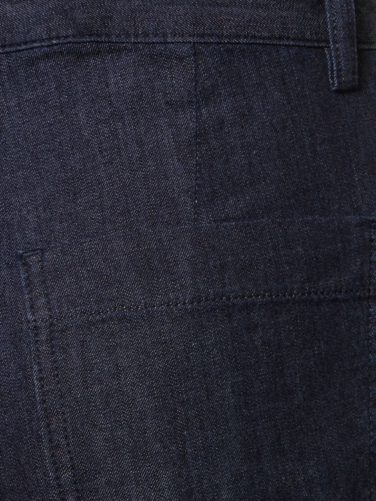 ASPESI: Denim wide leg jeans - Blue - women_3 | Luisa Via Roma