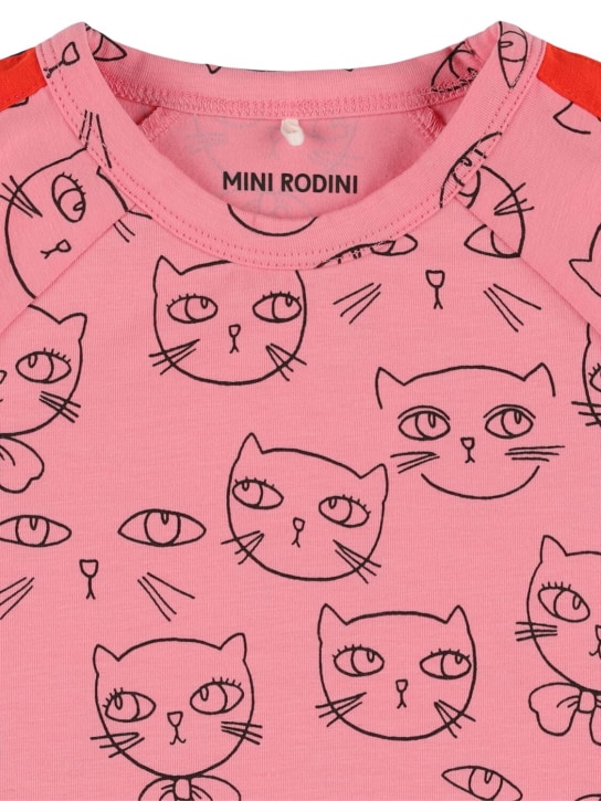 Mini Rodini: Printed organic cotton t-shirt - Pink - kids-girls_1 | Luisa Via Roma