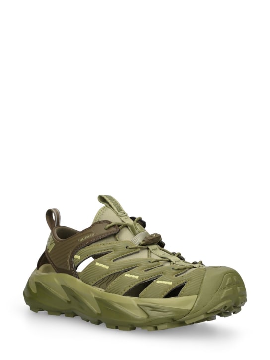 Hoka: Hopara sandals - Forest Floor - men_1 | Luisa Via Roma