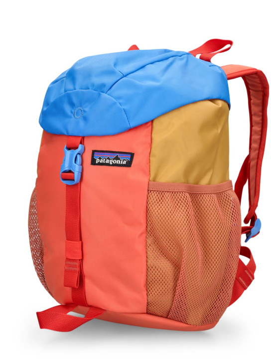 Patagonia: 12L color block recycled tech backpack - Red/Multi - kids-boys_1 | Luisa Via Roma
